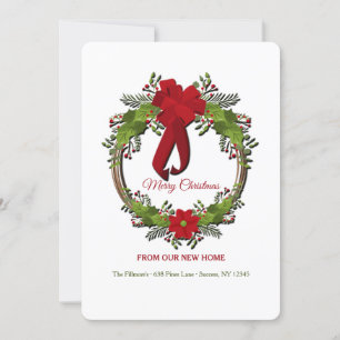 Kranz mit Ankündigung zur Verlegung eines Red Bow-