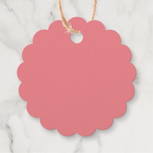 Kranz mit der Berries Monogram Initial Geschenkanhänger (Rückseite)