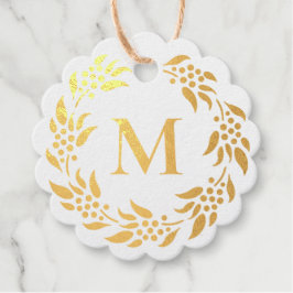 Kranz mit der Berries Monogram Initial Geschenkanhänger