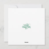 Kranz mit LandschaftFlache Feiertagskarte (Rückseite)