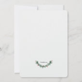 Kranz mit Red Berries Einladung (Rückseite)