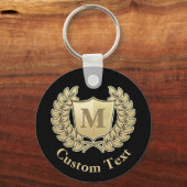 Kranz mit Schild-Schlüsselanhänger Schlüsselanhänger (Vorderseite)
