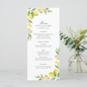 Kranz Mittelmeer-Zitrus-Hochzeitsmenü (Stehend Vorderseite)