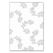 Kranz Traditionelle Kräne Minimal-Monogramm Tischnummer (Rückseite)