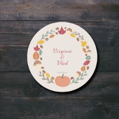 Kranz und Hochzeit im Herbst Untersetzer