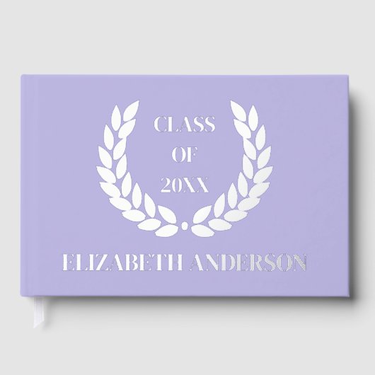 Kranz von Blätter Abschluss Gästebuch (Vorderseite)