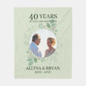 Kranz von Blätter und Berries Fleece Blanket (Vorderseite)