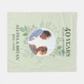 Kranz von Blätter und Berries Fleece Blanket (Vorderseite (Horizontal))