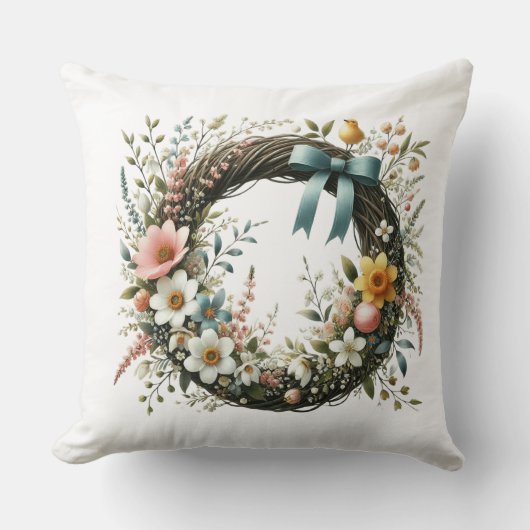 Kranz von Blume Kissen (Vorderseite)