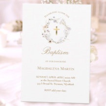 Kranz von Wildblumen | Taufeinladung