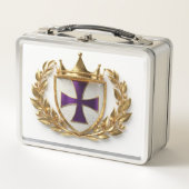 Kranz Wappen Metall Brotdose (Vorderseite)