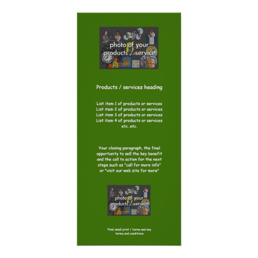 Kranz Werbekarte (Hinten)