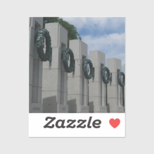 Kränze am World War II Memorial I Aufkleber
