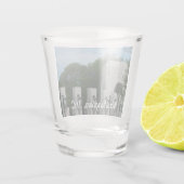 Kränze am World War II Memorial II Schnapsglas (Rückseite)