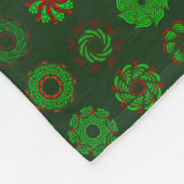 Kränze reihenweise  fleecedecke (Ecke)