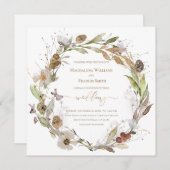 Kranzhochzeit Einladung (Vorne/Hinten)