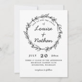 Kranzhochzeitseinladung Einladung (Vorderseite)