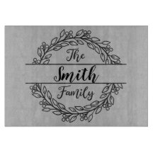Kranzmonogramm mit Familienname
