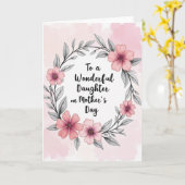 Kranzmüttertags-Grußkarte Karte (Gelbe Blume)