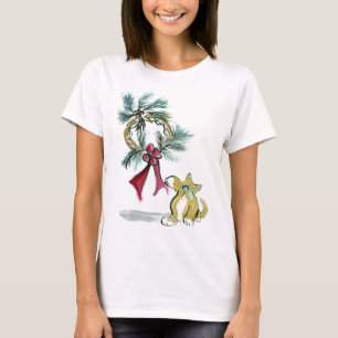 Kranzumbau durch Kätzchen T-Shirt