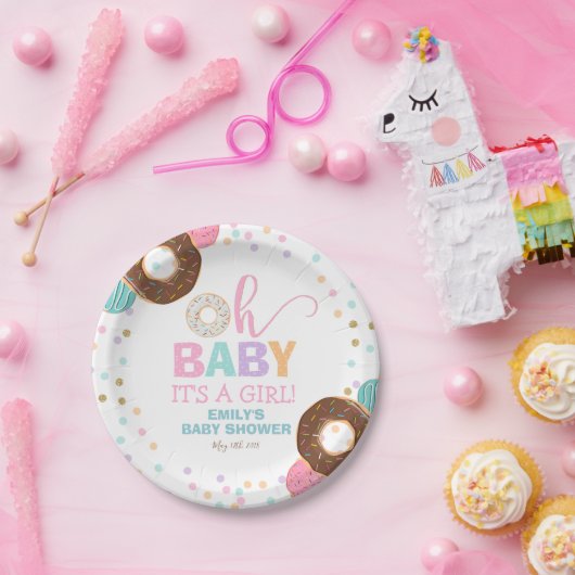 Krapfen-Baby-Duschen-Party-Papierplatte 7" Pappteller (Party)