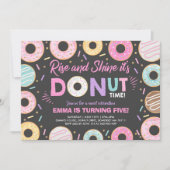 Krapfen-Einladungs-Aufstieg und glänzen es ist Einladung (Vorderseite)