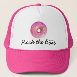 Krapfen-Felsen der Boots-Hut Truckerkappe