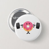 Krapfen-Fitness Button (Vorne & Hinten)
