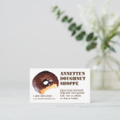 Krapfen-Foto-Krapfen-Geschäfts-Geschäfts-Karten Visitenkarte (Stehend Vorderseite)