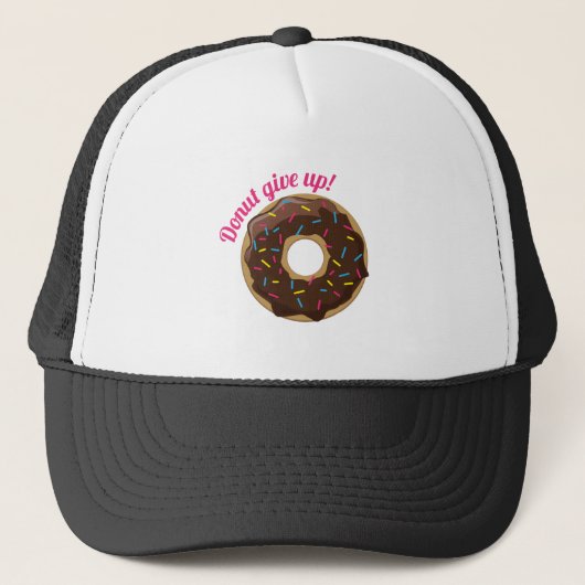 Krapfen geben auf! truckerkappe (Vorderseite)