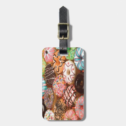 Krapfen Gepäckanhänger (Vorderseite vertikal)