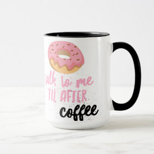 Krapfen-Gespräch zu mir 'bis nach Kaffee-Tasse Tasse