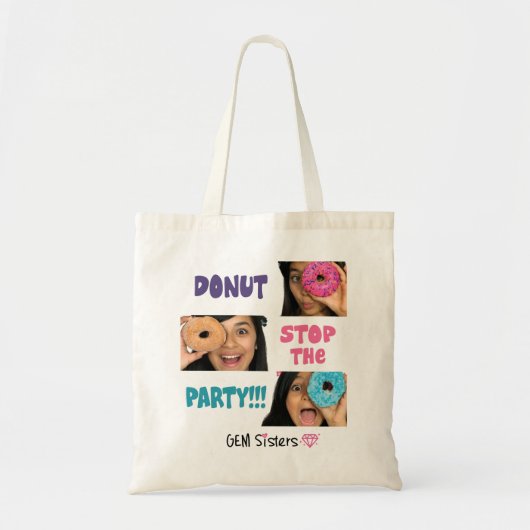 KRAPFEN Halt die Party-Taschen-Tasche Tragetasche (Vorne)