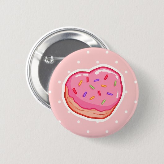 Krapfen I <3 Button (Vorne & Hinten)