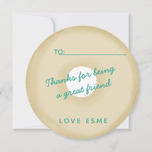 Krapfen I, was ich ohne Sie tun würde Einladung (Rückseite)