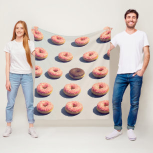 Krapfen in einer Gruppe Fleecedecke