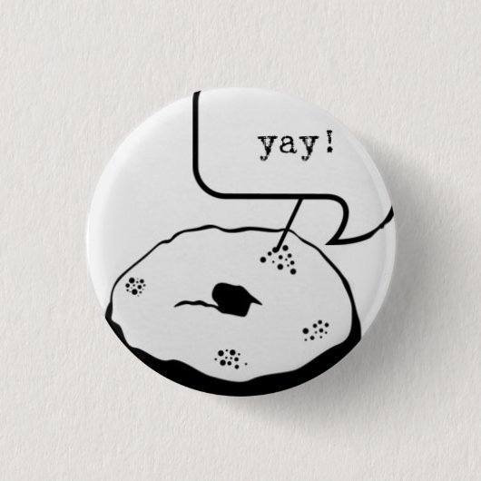 Krapfen-Knopf Button (Vorderseite)