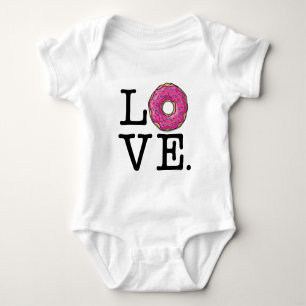 Krapfen-Liebe lustig Baby Strampler