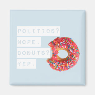 Krapfen-Liebhaber-Magnet-Blau Magnet