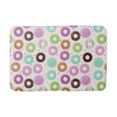 Krapfen-Musterbadmatten Badematte (Vorderseite)