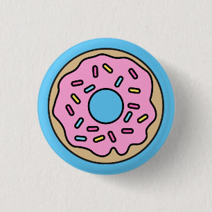 Krapfen-niedlicher Abzeichen-Button-Knopf Button