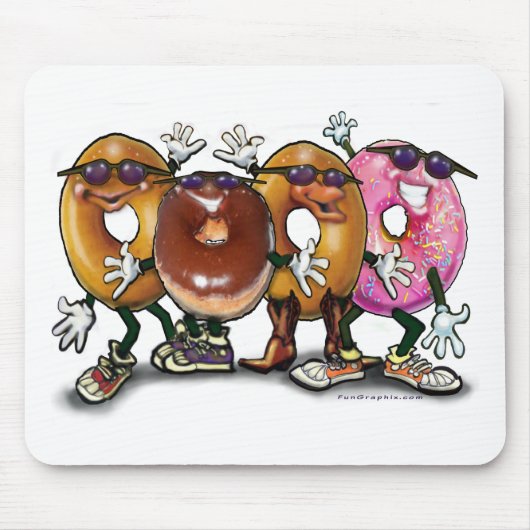 Krapfen-Party Mousepad (Vorne)