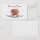 Krapfen-Pfirsich-Visitenkarte Visitenkarte (Vorne/Hinten)