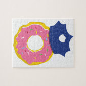 Krapfen-Polizeibeamtehut Puzzle (Horizontal)