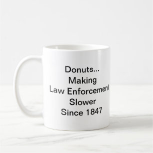 Krapfen-/Polizist-Geschichte Kaffeetasse
