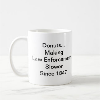 Krapfen-/Polizist-Geschichte Kaffeetasse