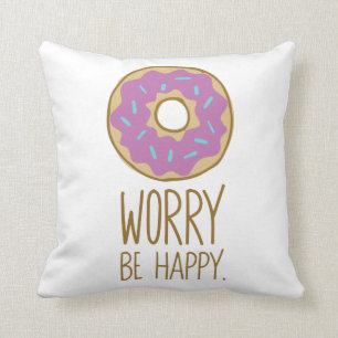 Krapfen-Sorge, ist glücklicher Kissen