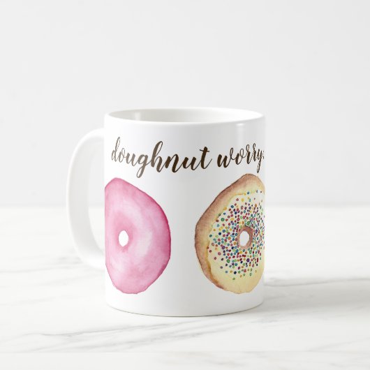 Krapfen-Sorge Kaffeetasse (Vorderseite Links)