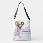 Krapfen-Sorge-Kreuz-Tasche Tragetaschen Mit Langen Trägern (Rückseite)