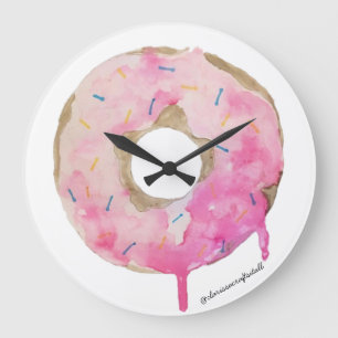 Krapfen-Tropfen-Wand-Uhr-Kunst Große Wanduhr